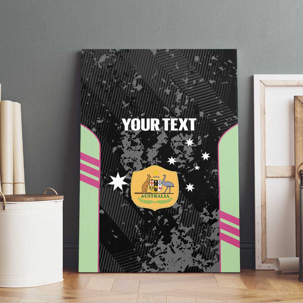 Custom Australia Matildas 2026 Canvas Wall Art Come On Aussie Grunge Style