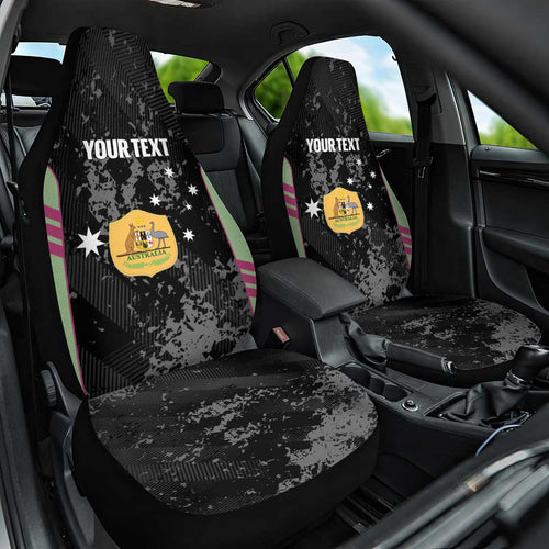 Custom Australia Matildas 2026 Car Seat Cover Come On Aussie Grunge Style