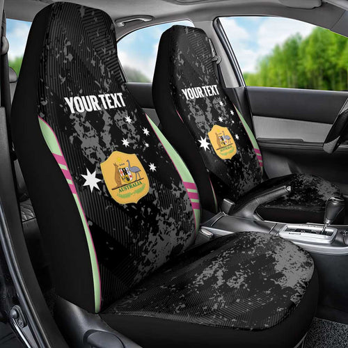 Custom Australia Matildas 2026 Car Seat Cover Come On Aussie Grunge Style