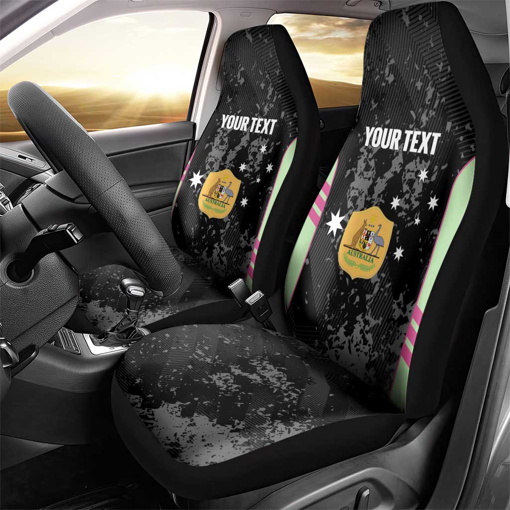 Custom Australia Matildas 2026 Car Seat Cover Come On Aussie Grunge Style