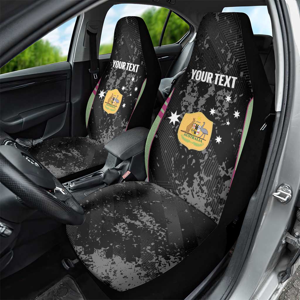 Custom Australia Matildas 2026 Car Seat Cover Come On Aussie Grunge Style