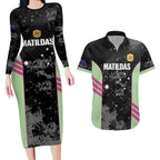 Custom Australia Matildas 2026 Couples Matching Long Sleeve Bodycon Dress and Hawaiian Shirt Come On Aussie Grunge Style