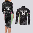 Custom Australia Matildas 2026 Couples Matching Long Sleeve Bodycon Dress and Long Sleeve Button Shirt Come On Aussie Grunge Style