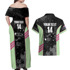 Custom Australia Matildas 2026 Couples Matching Off Shoulder Maxi Dress and Hawaiian Shirt Come On Aussie Grunge Style