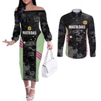 Custom Australia Matildas 2026 Couples Matching Off The Shoulder Long Sleeve Dress and Long Sleeve Button Shirt Come On Aussie Grunge Style