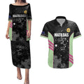 Custom Australia Matildas 2026 Couples Matching Puletasi and Hawaiian Shirt Come On Aussie Grunge Style