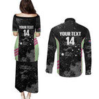 Custom Australia Matildas 2026 Couples Matching Puletasi and Long Sleeve Button Shirt Come On Aussie Grunge Style