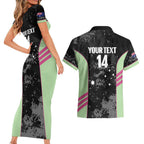 Custom Australia Matildas 2026 Couples Matching Short Sleeve Bodycon Dress and Hawaiian Shirt Come On Aussie Grunge Style