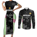 Custom Australia Matildas 2026 Couples Matching Short Sleeve Bodycon Dress and Long Sleeve Button Shirt Come On Aussie Grunge Style