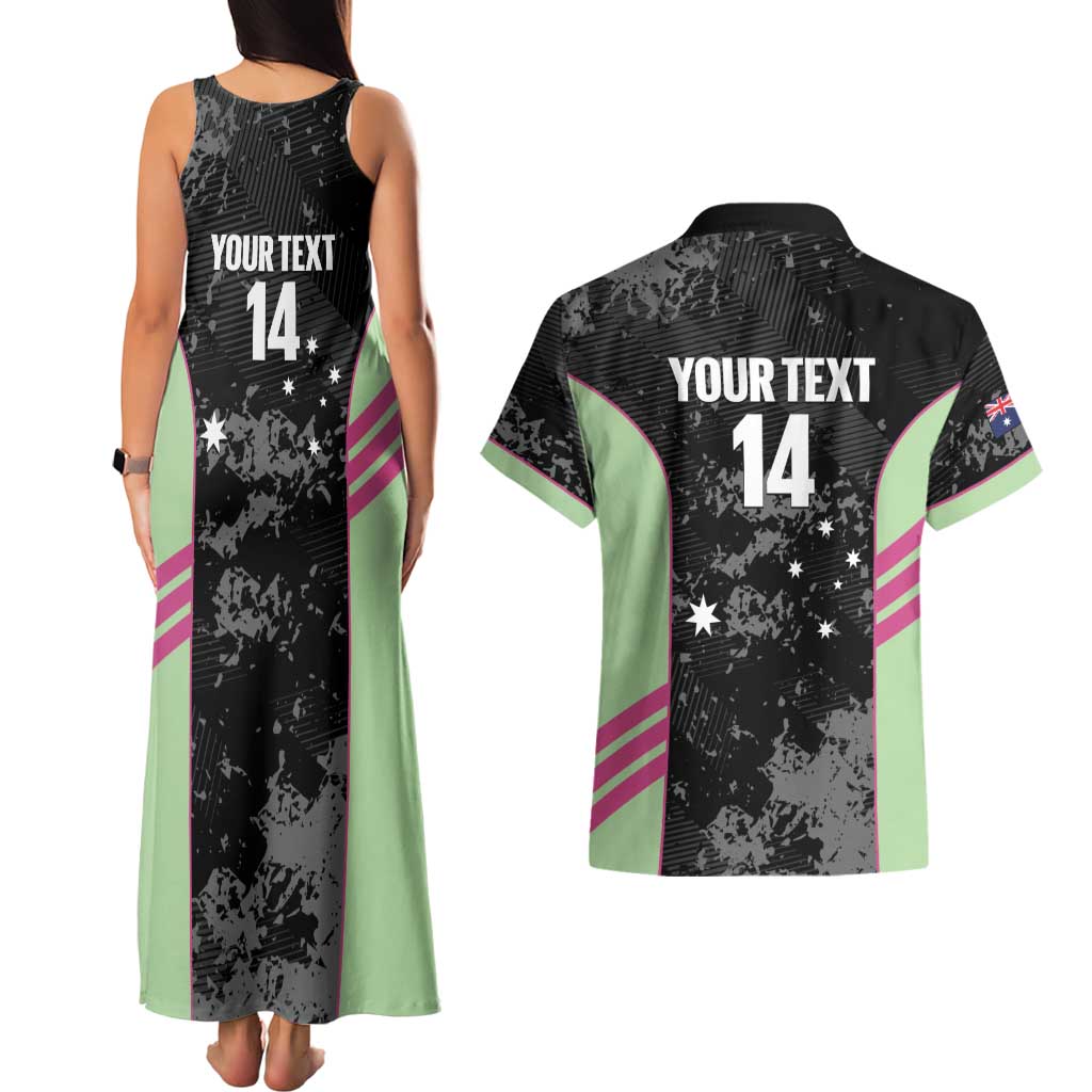 Custom Australia Matildas 2026 Couples Matching Tank Maxi Dress and Hawaiian Shirt Come On Aussie Grunge Style