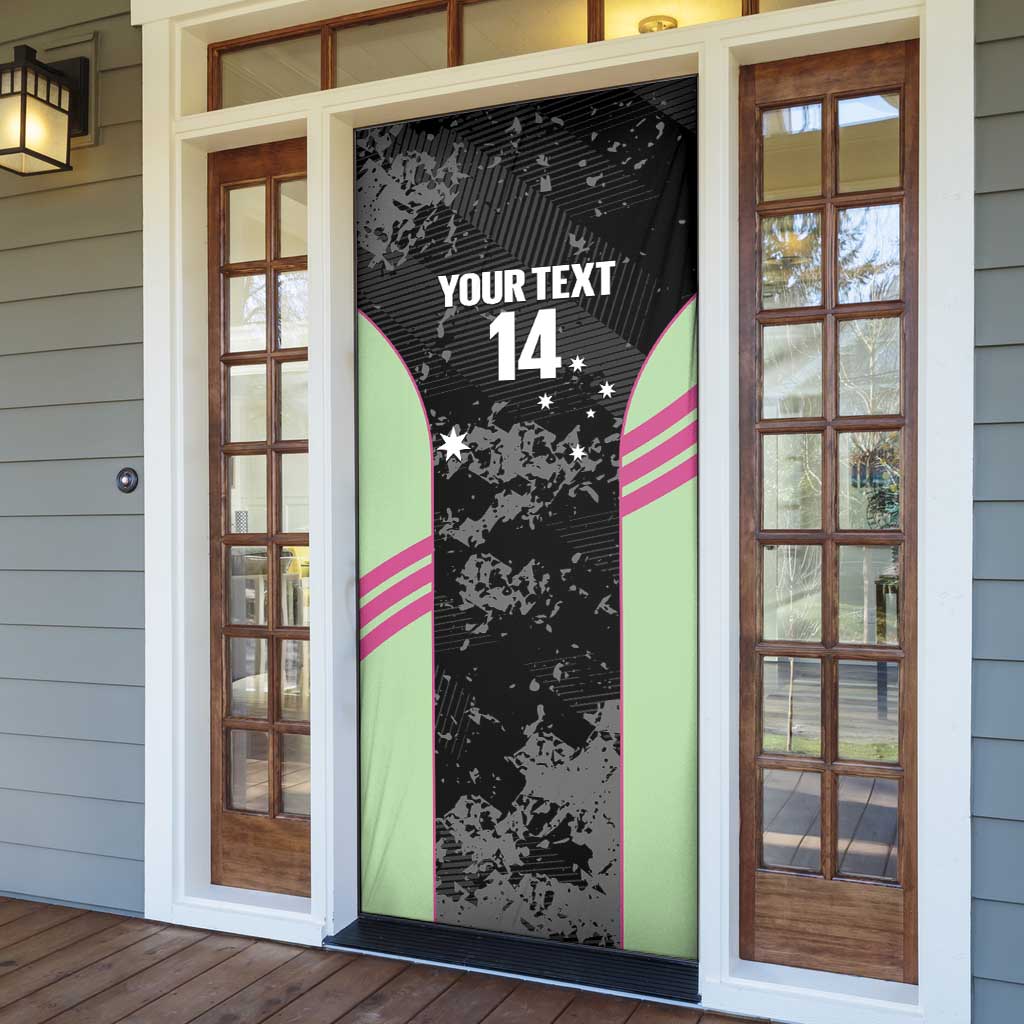 Custom Australia Matildas 2026 Door Cover Come On Aussie Grunge Style
