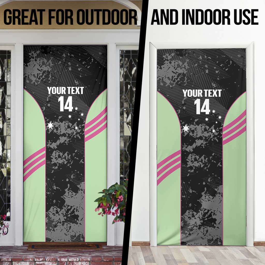 Custom Australia Matildas 2026 Door Cover Come On Aussie Grunge Style
