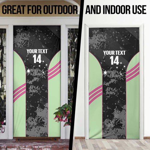 Custom Australia Matildas 2026 Door Cover Come On Aussie Grunge Style