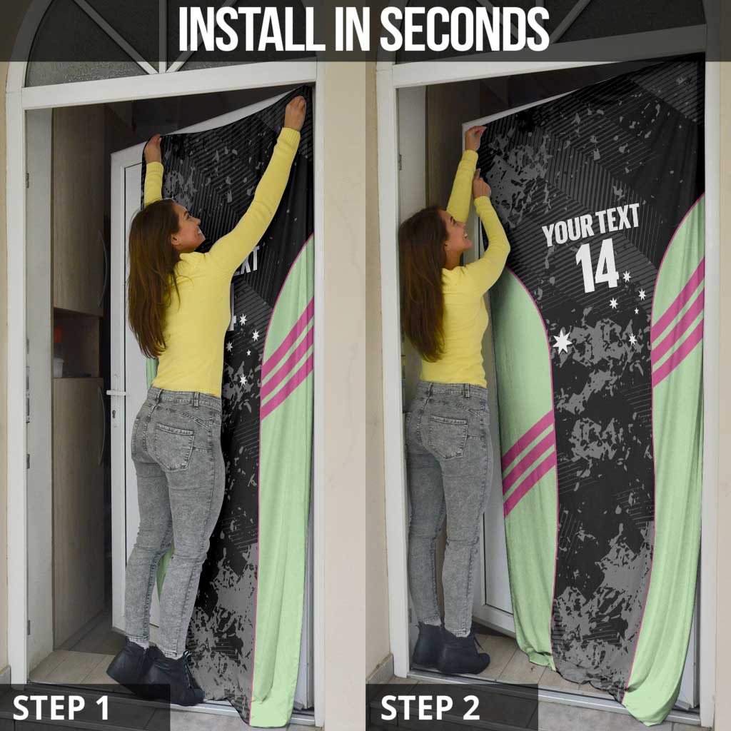 Custom Australia Matildas 2026 Door Cover Come On Aussie Grunge Style