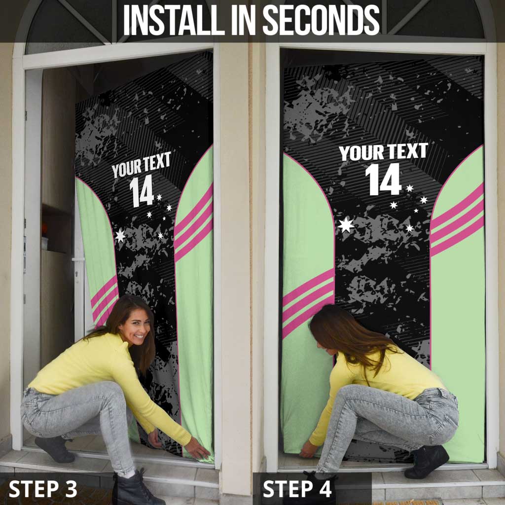 Custom Australia Matildas 2026 Door Cover Come On Aussie Grunge Style