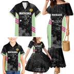 Custom Australia Matildas 2026 Family Matching Mermaid Dress and Hawaiian Shirt Come On Aussie Grunge Style