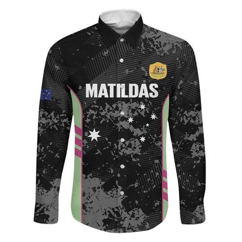 Custom Australia Matildas 2026 Family Matching Puletasi and Hawaiian Shirt Come On Aussie Grunge Style