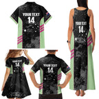 Custom Australia Matildas 2026 Family Matching Tank Maxi Dress and Hawaiian Shirt Come On Aussie Grunge Style