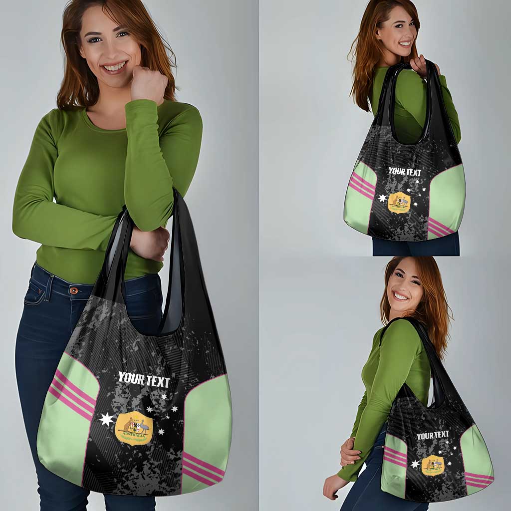 Custom Australia Matildas 2026 Grocery Bag Come On Aussie Grunge Style