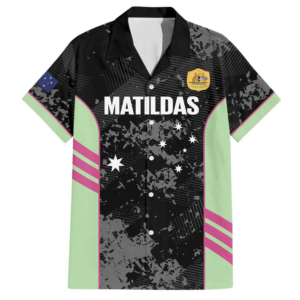 Custom Australia Matildas 2026 Hawaiian Shirt Come On Aussie Grunge Style