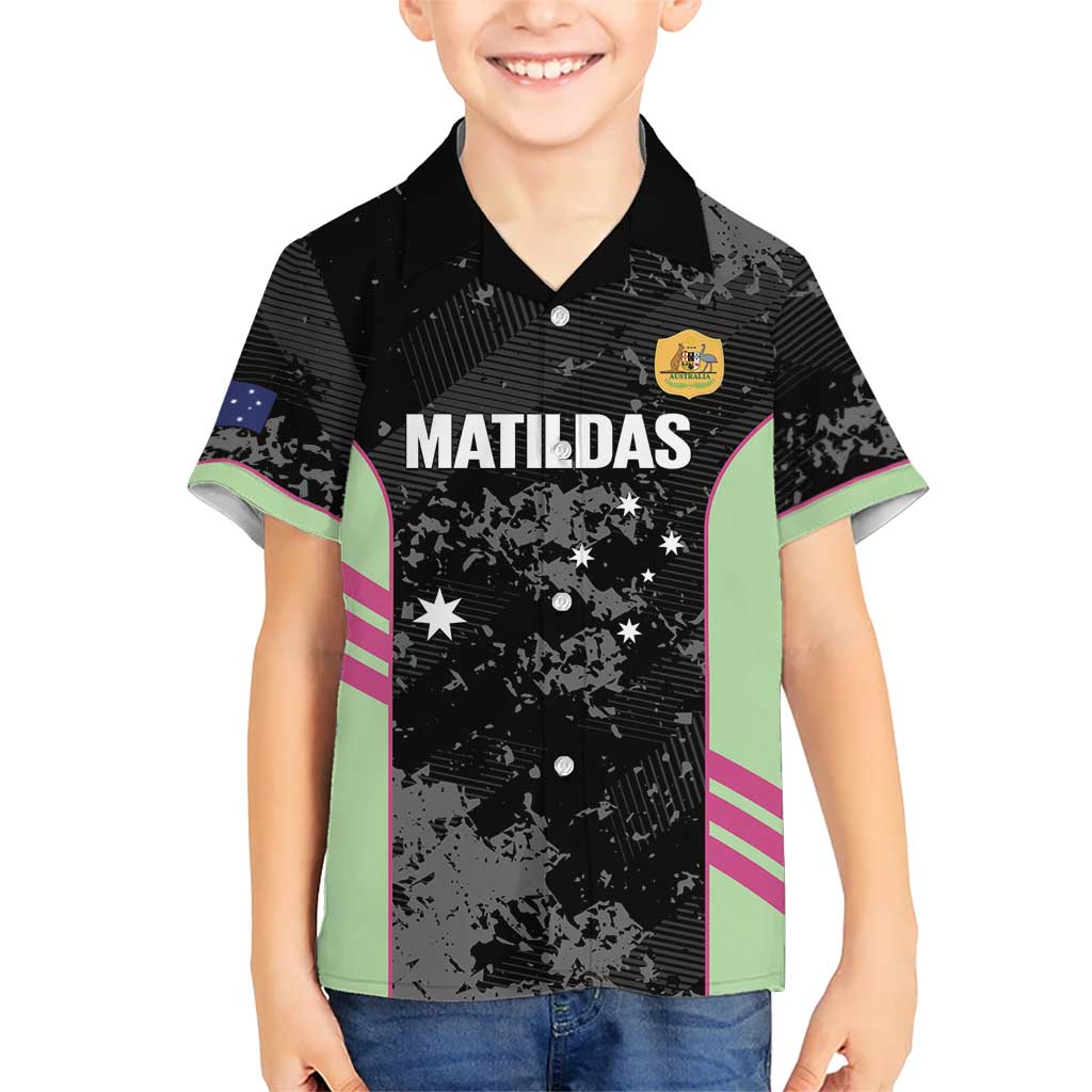 Custom Australia Matildas 2026 Hawaiian Shirt Come On Aussie Grunge Style
