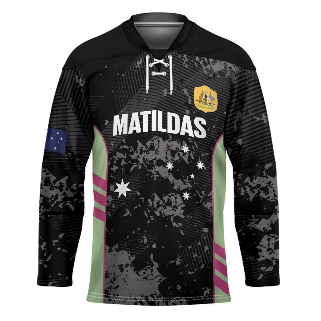 Custom Australia Matildas 2026 Hockey Jersey Come On Aussie Grunge Style