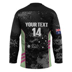 Custom Australia Matildas 2026 Hockey Jersey Come On Aussie Grunge Style