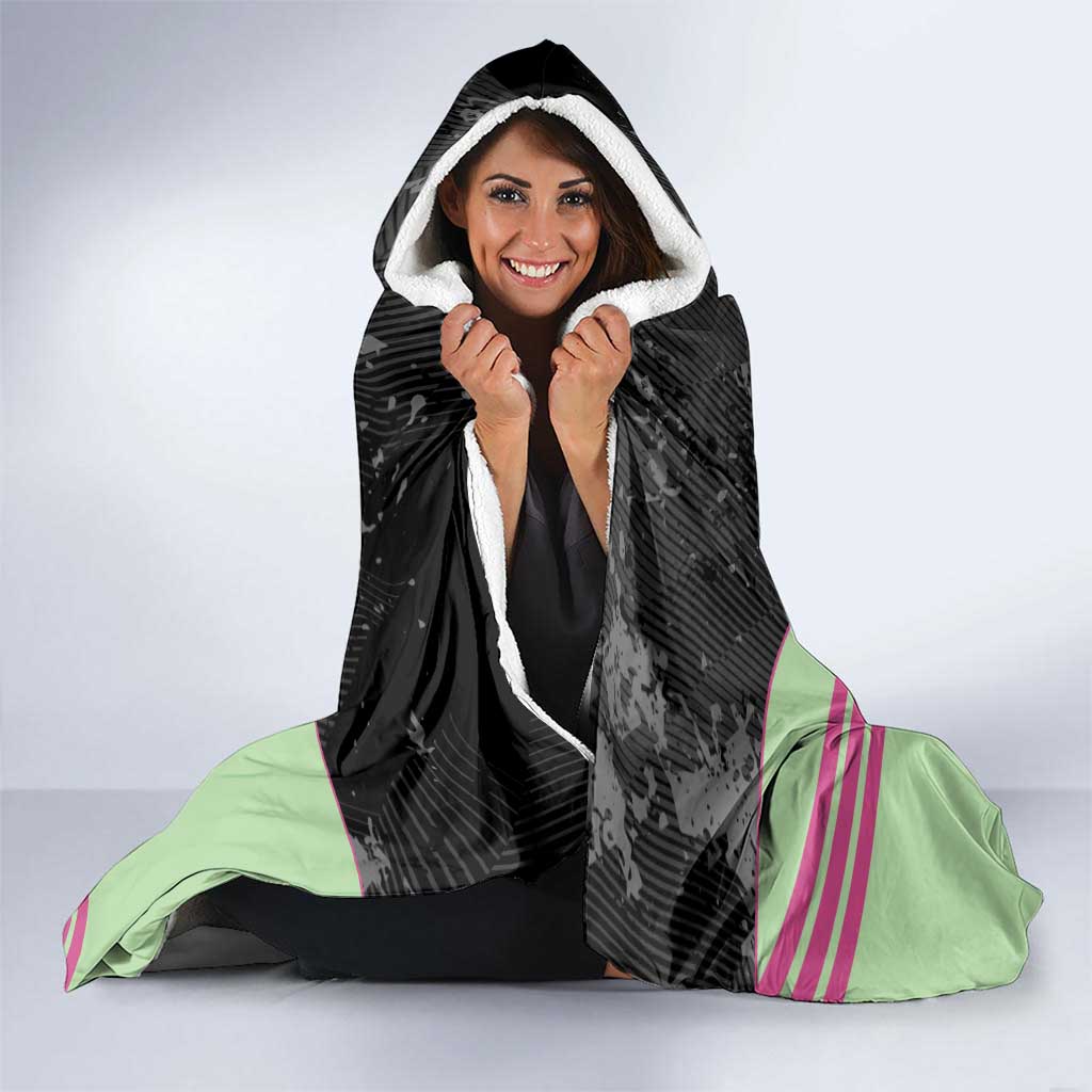 Custom Australia Matildas 2026 Hooded Blanket Come On Aussie Grunge Style
