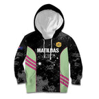 Custom Australia Matildas 2026 Kid Hoodie Come On Aussie Grunge Style