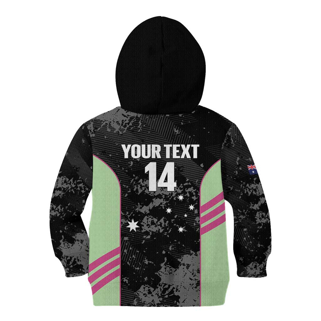 Custom Australia Matildas 2026 Kid Hoodie Come On Aussie Grunge Style