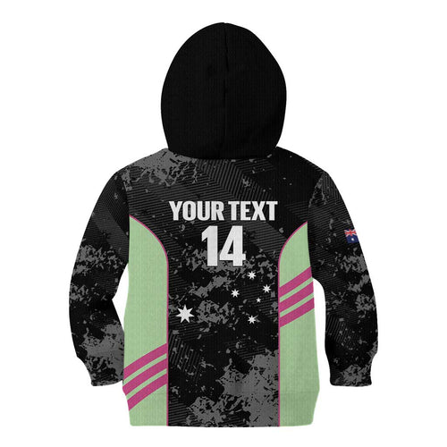 Custom Australia Matildas 2026 Kid Hoodie Come On Aussie Grunge Style