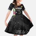Custom Australia Matildas 2026 Kid Short Sleeve Dress Come On Aussie Grunge Style