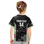 Custom Australia Matildas 2026 Kid T Shirt Come On Aussie Grunge Style