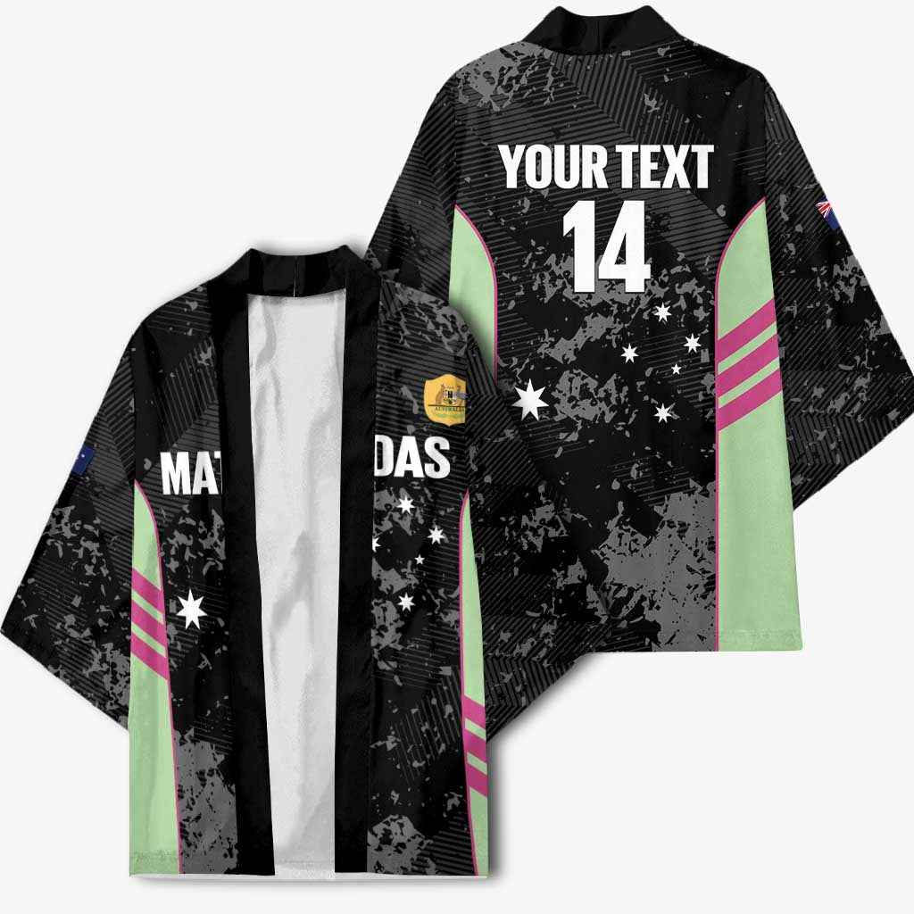 Custom Australia Matildas 2026 Kimono Come On Aussie Grunge Style