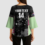 Custom Australia Matildas 2026 Kimono Sleeve Blouse Come On Aussie Grunge Style