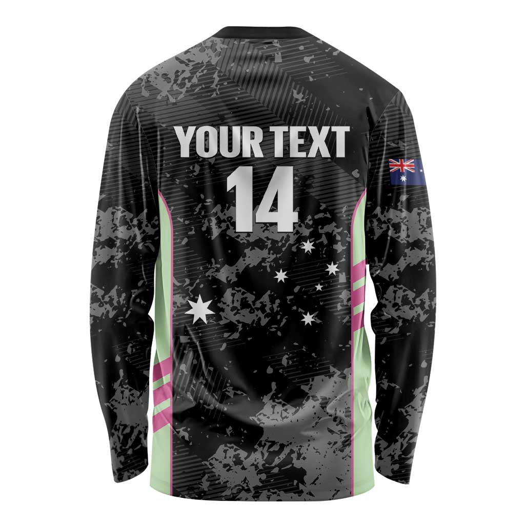 Custom Australia Matildas 2026 Long Sleeve Shirt Come On Aussie Grunge Style