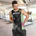 Custom Australia Matildas 2026 Men Tank Top Come On Aussie Grunge Style