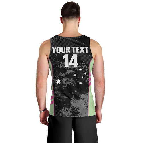 Custom Australia Matildas 2026 Men Tank Top Come On Aussie Grunge Style