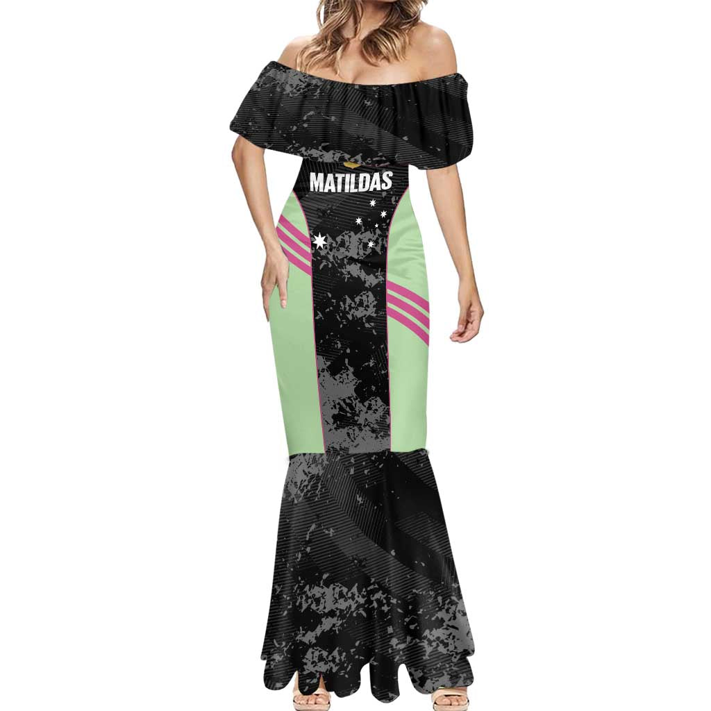 Custom Australia Matildas 2026 Mermaid Dress Come On Aussie Grunge Style