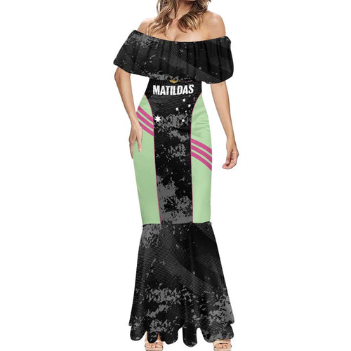 Custom Australia Matildas 2026 Mermaid Dress Come On Aussie Grunge Style
