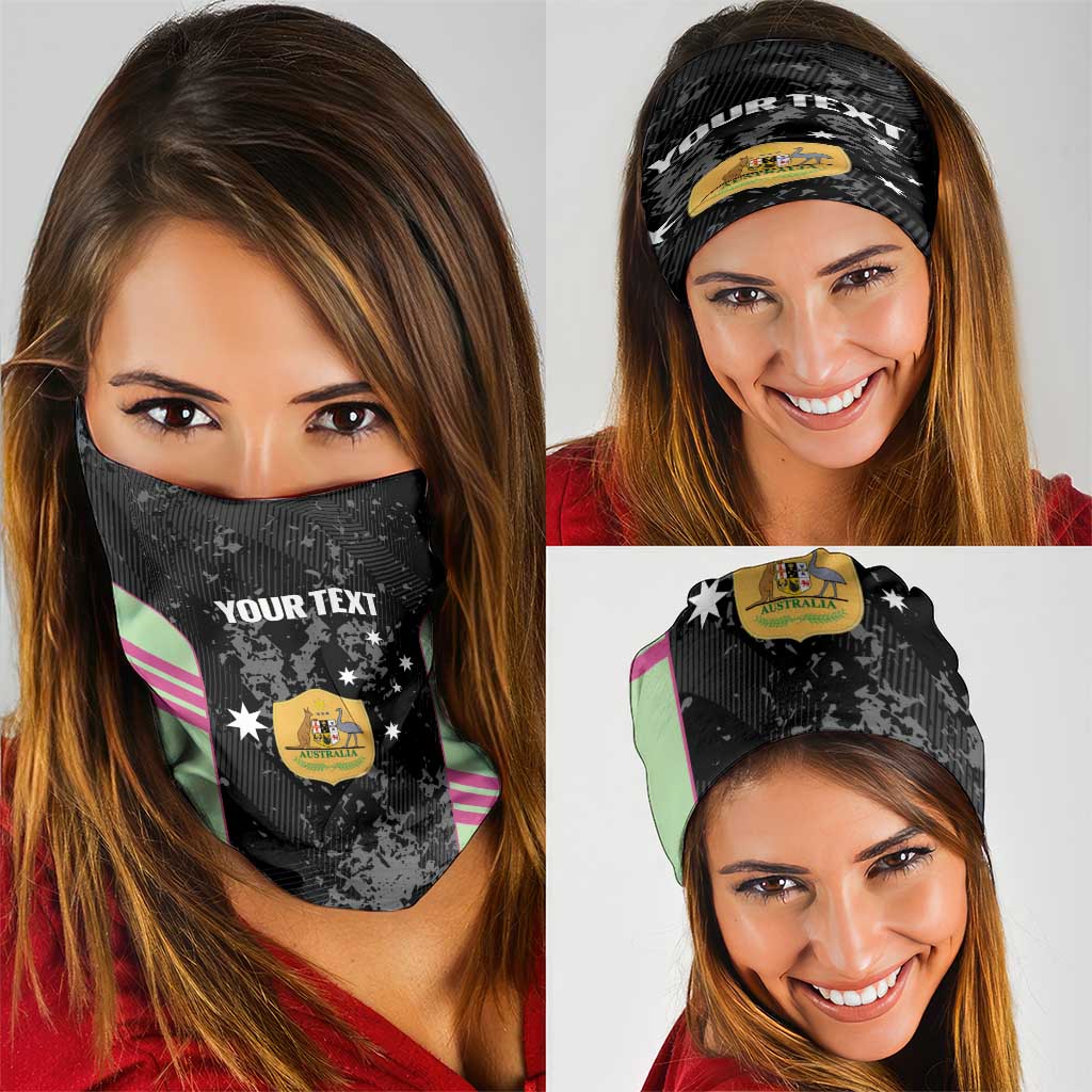 Custom Australia Matildas 2026 Neck Gaiter Come On Aussie Grunge Style
