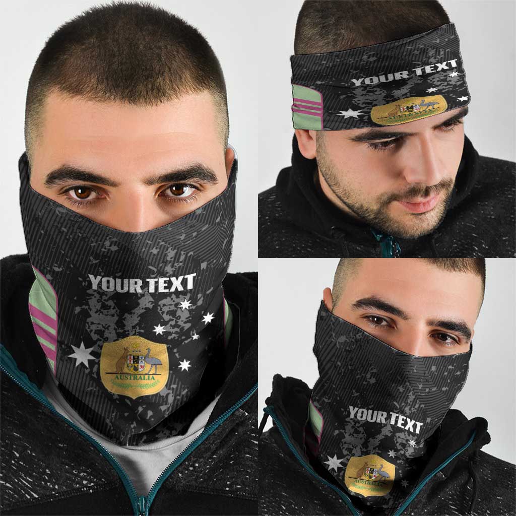 Custom Australia Matildas 2026 Neck Gaiter Come On Aussie Grunge Style