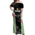 Custom Australia Matildas 2026 Off Shoulder Maxi Dress Come On Aussie Grunge Style