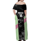 Custom Australia Matildas 2026 Off Shoulder Maxi Dress Come On Aussie Grunge Style