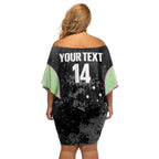 Custom Australia Matildas 2026 Off Shoulder Short Dress Come On Aussie Grunge Style