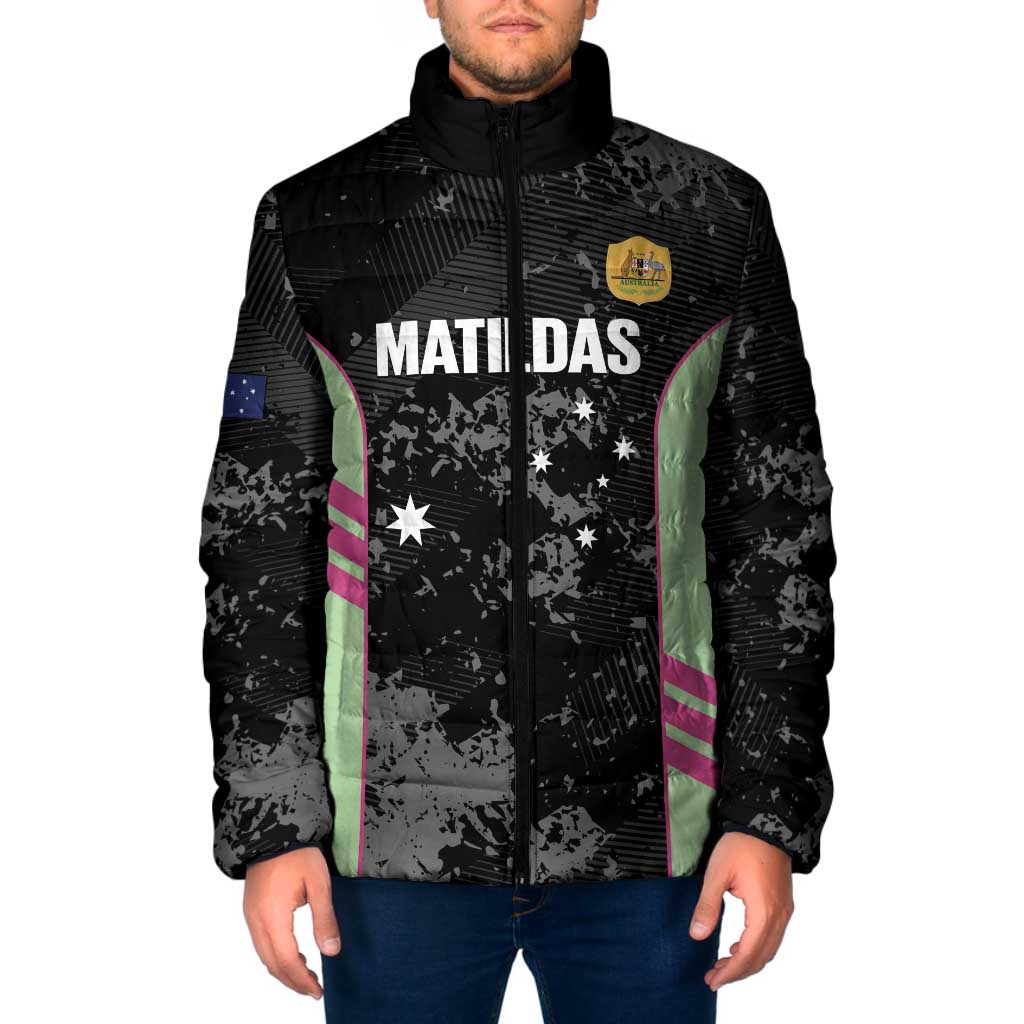 Custom Australia Matildas 2026 Padded Jacket Come On Aussie Grunge Style