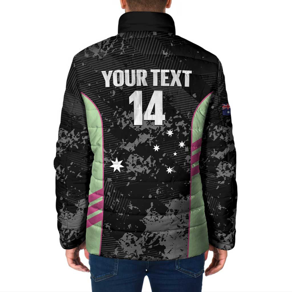 Custom Australia Matildas 2026 Padded Jacket Come On Aussie Grunge Style