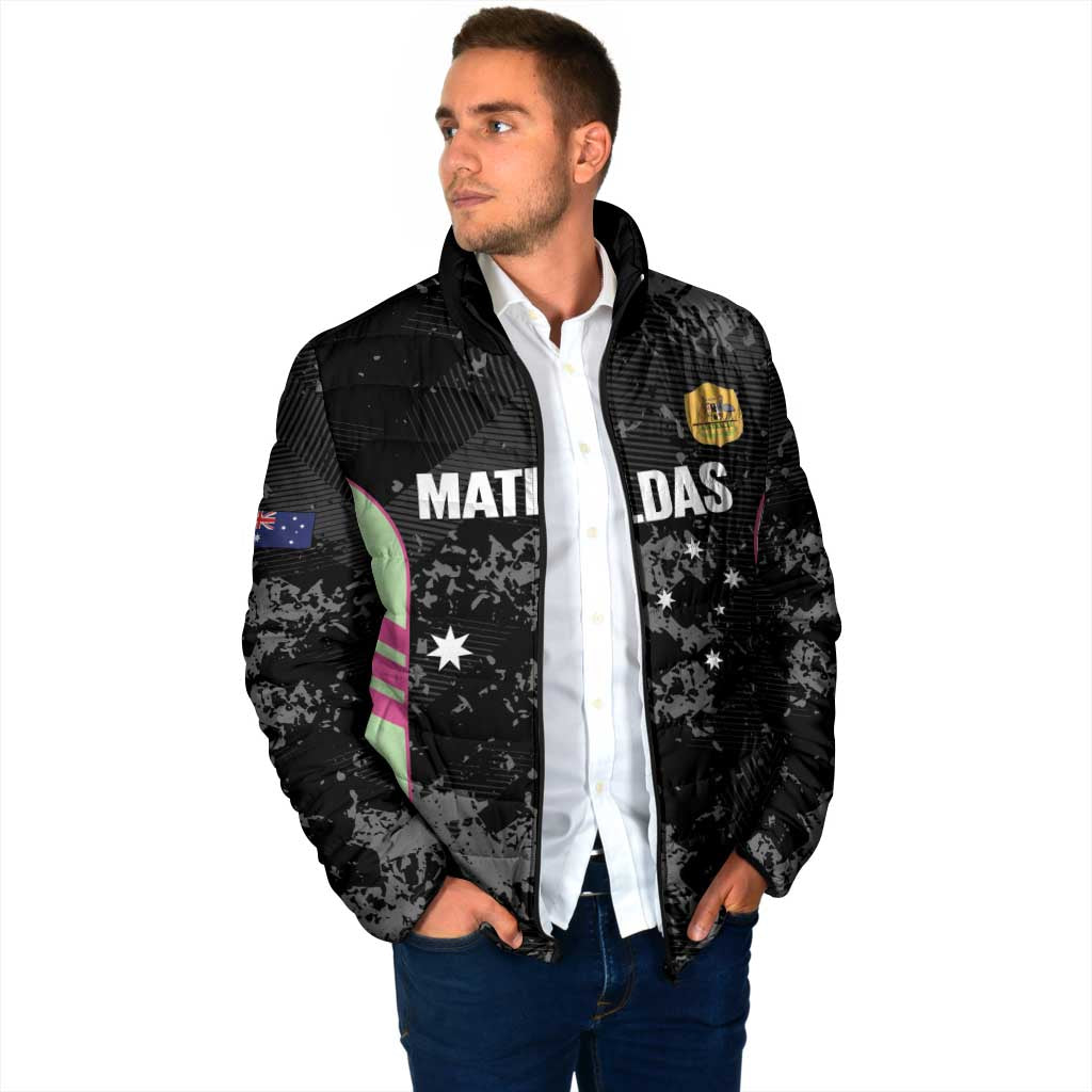 Custom Australia Matildas 2026 Padded Jacket Come On Aussie Grunge Style