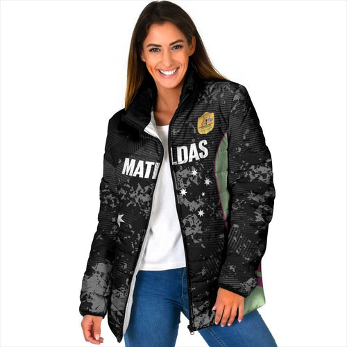 Custom Australia Matildas 2026 Padded Jacket Come On Aussie Grunge Style