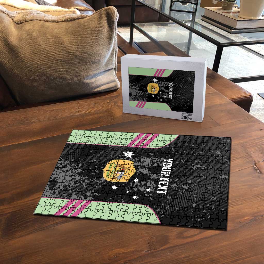 Custom Australia Matildas 2026 Puzzle Come On Aussie Grunge Style